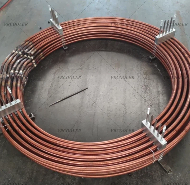 Bearing cooler-coil structure hydroelectric generator set-oil and water Bearing cooler-coil structure hydroelectric generator set-oil and water